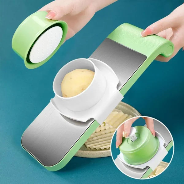 5-in-1 Vegetable Cutter Stainless Steel Multifunctional Grater Peeler